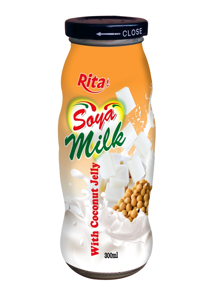 300ML حليب الصويا مع كوكو جيلي
